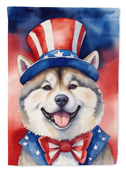 Akita Patriotic American House Flag - Darktower Media