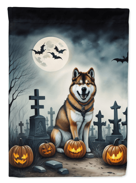 Akita Spooky Halloween Garden Flag - Darktower Media