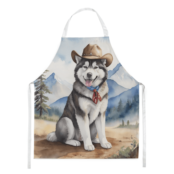 Alaskan Malamute Cowboy Welcome Apron - Darktower Media
