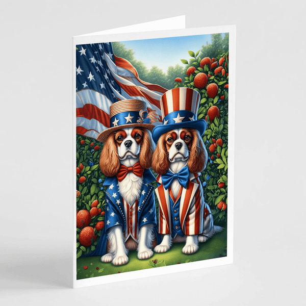 All American Cavalier Spaniel Greeting Cards Pack of 8 - Darktower Media