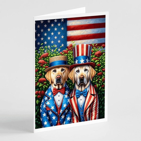 All American Labrador Retriever Greeting Cards Pack of 8 - Darktower Media