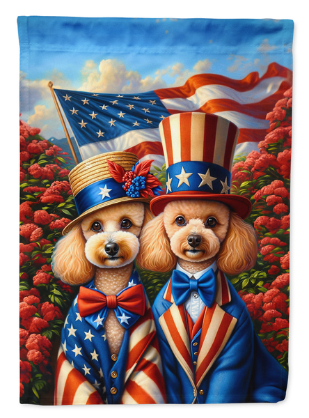 All American Poodle Garden Flag - Darktower Media