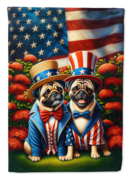 All American Pug Garden Flag - Darktower Media