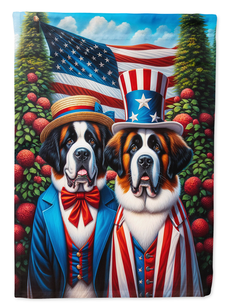 All American Saint Bernard Garden Flag - Darktower Media