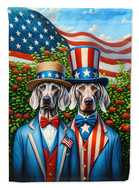 All American Weimaraner Garden Flag - Darktower Media
