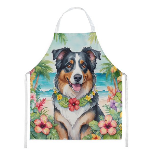 Australian Shepherd Luau Apron - Darktower Media