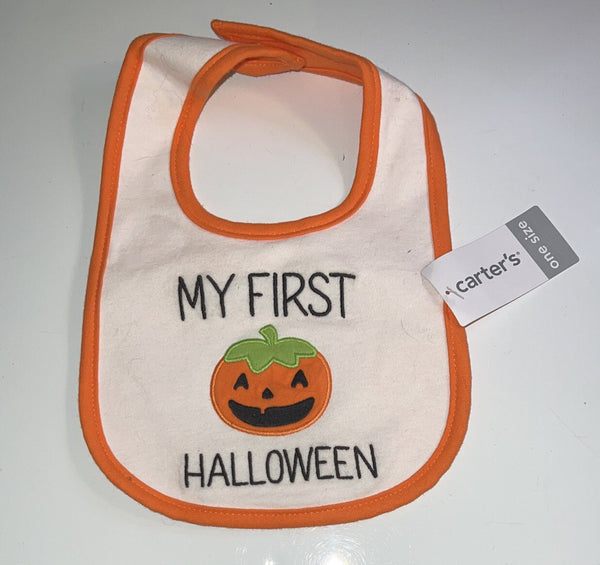 Carter's My First Halloween Baby Bib NWT H001 - Darktower Media