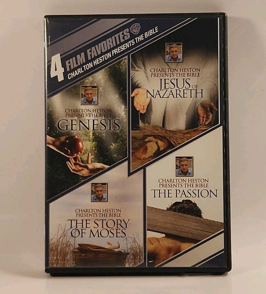 Charlton Heston Presents The Bible: 4 Film Favorites (4 DVD Set USA) w1s3 2535 - Darktower Media
