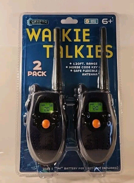 Crypto Sphere Walkie Talkies 2 Pack 120 Ft Range 9V NEW - Darktower Media