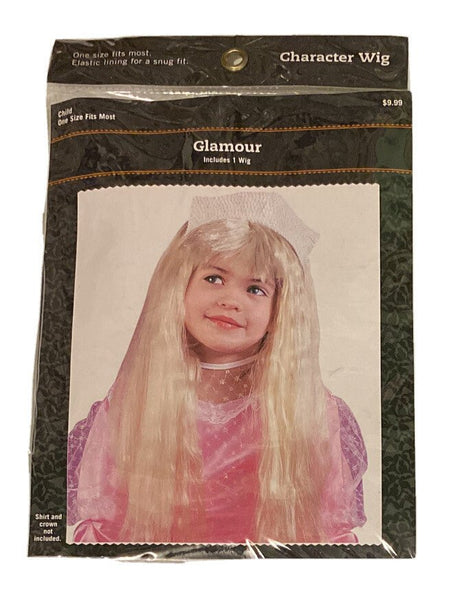 Glamour Wig BRAND NEW - Child Size - Blonde Wig - Straight Hair h24 - Darktower Media