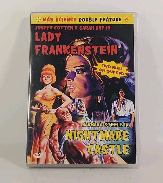 Mad Science Double Feature DVD - Lady Frankenstein/Nightmare Castle 2002 w1 4338 - Darktower Media