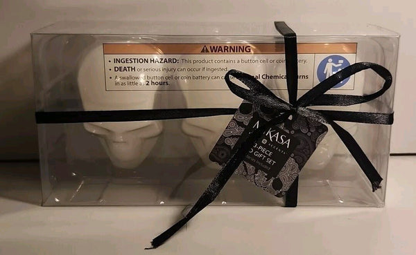 Mikasa 3 - Piece LED Gift set Skulls NIB h30 - Darktower Media