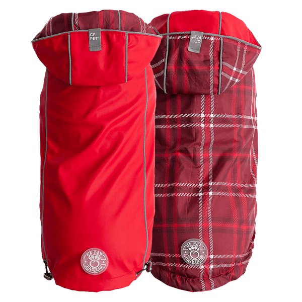 Reversible Elasto - Fit Raincoat - Red - Darktower Media