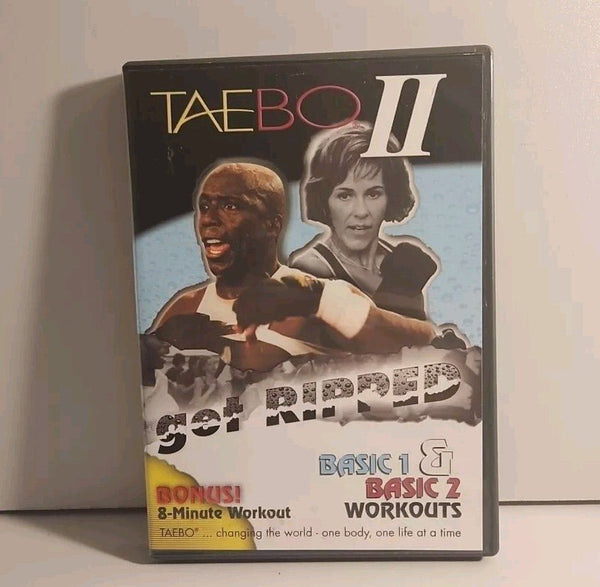Tae Bo II - Get Ripped - Basic 1 and Basic 2 Workouts (DVD, 2000) - Darktower Media