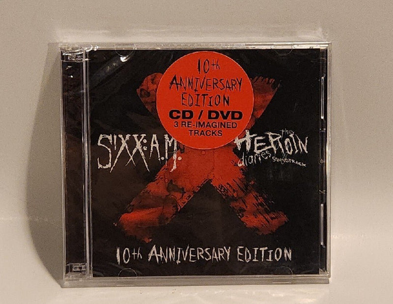 10th Anniversary Heroin Diaries Super Deluxe: Sixx A.M. (CD, DVD 2017) USA 4993 - Darktower Media
