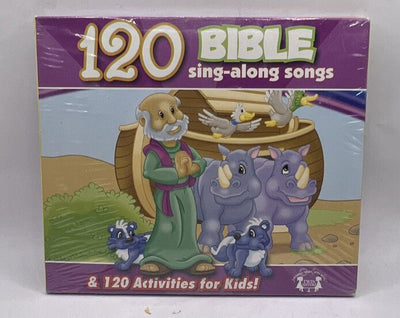 120 Bible Sing-Along Songs + 120 Activities for Kids 2008 Twin Sisters CD New
