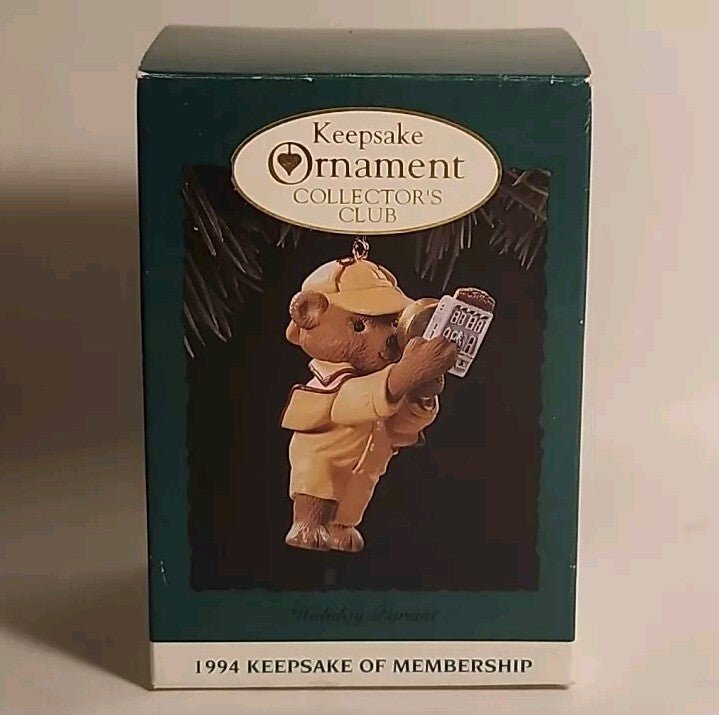1994 Hallmark Christmas Ornament - Holiday Pursuit (Keepsake of Membership) NIB - Darktower Media