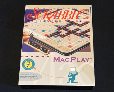 1994 Scrabble Crossword Computer Game Macintosh MacPlay OS X 6.0.7 complete Nm