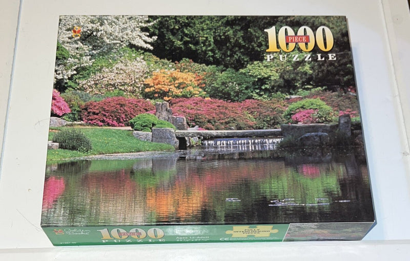 1998 Golden Books 1000 Piece Puzzle Azaleas in Bloom 21.5