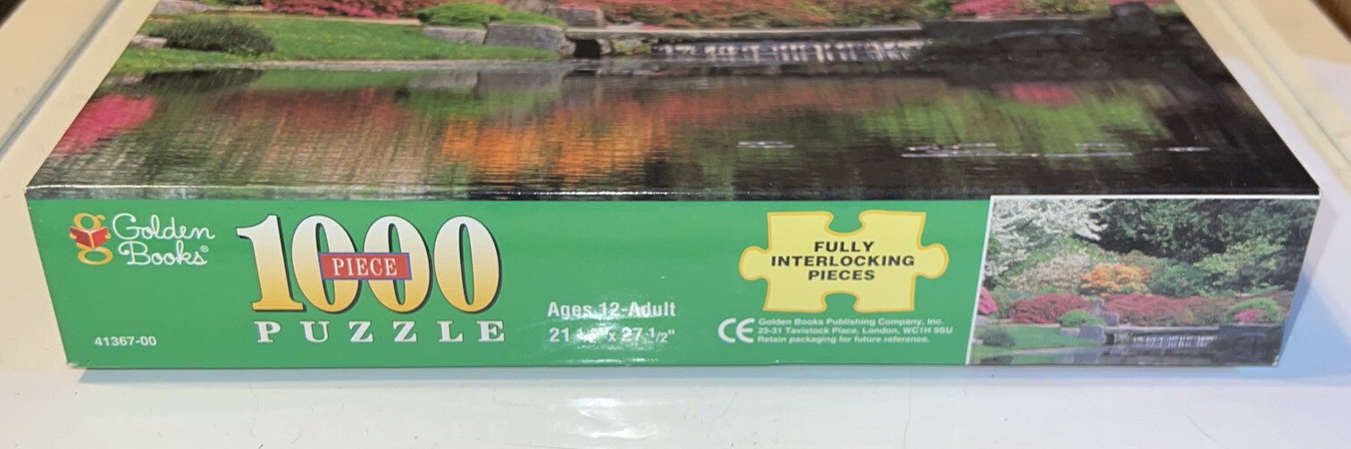 1998 Golden Books 1000 Piece Puzzle Azaleas in Bloom 21.5" x 27.5" New - Darktower Media