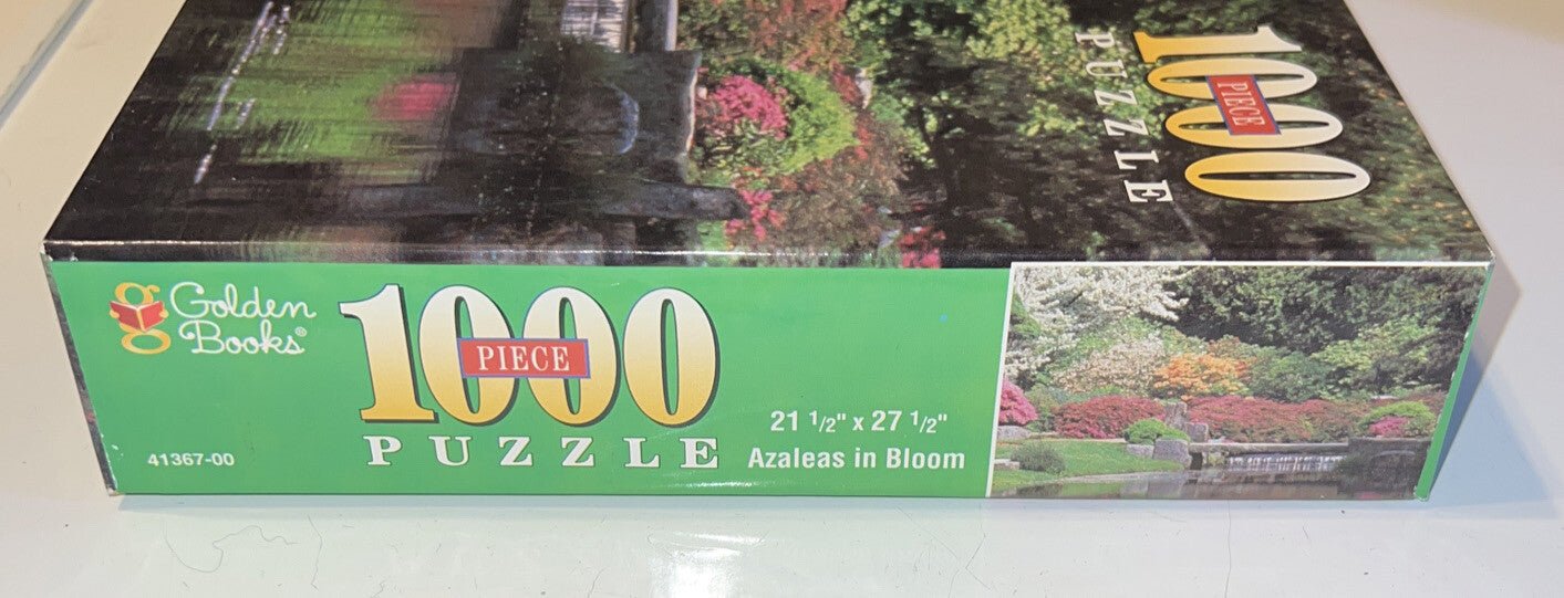 1998 Golden Books 1000 Piece Puzzle Azaleas in Bloom 21.5" x 27.5" New - Darktower Media