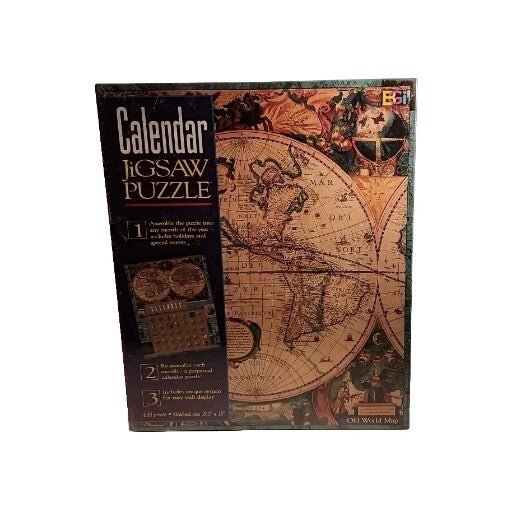2000 Buffalo Games Old World Calendar 680 Piece Jigsaw Puzzle NEW SEALED 19.5x15 - Darktower Media