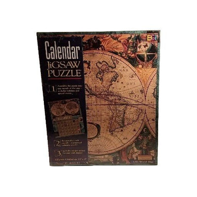 2000 Buffalo Games Old World Calendar 680 Piece Jigsaw Puzzle NEW SEALED 19.5x15