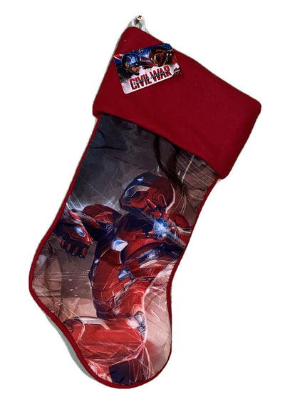 2016 Marvel Captain America Civil War IRON MAN 17 inches Christmas Stockings