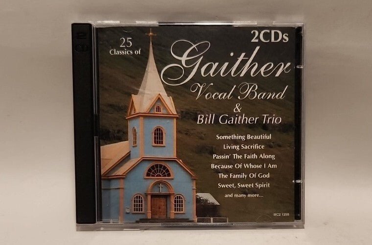 25 Classics of Gaither Vocal Band & The Bill Gaither Trio 2 CD set, 2001 Madacy - Darktower Media