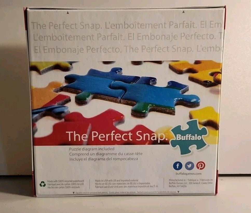 500 Piece PUZZLE " Party Parrot" Buffalo Games 21.25" x 15" Factory Sealed - Darktower Media