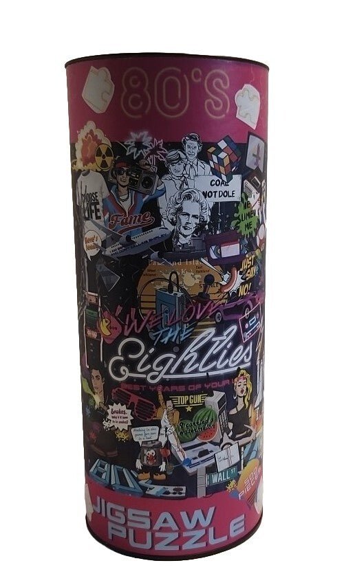 80s Retro Jigsaw Puzzle 500 Pieces UK Release New Boxer Gifts - Darktower Media