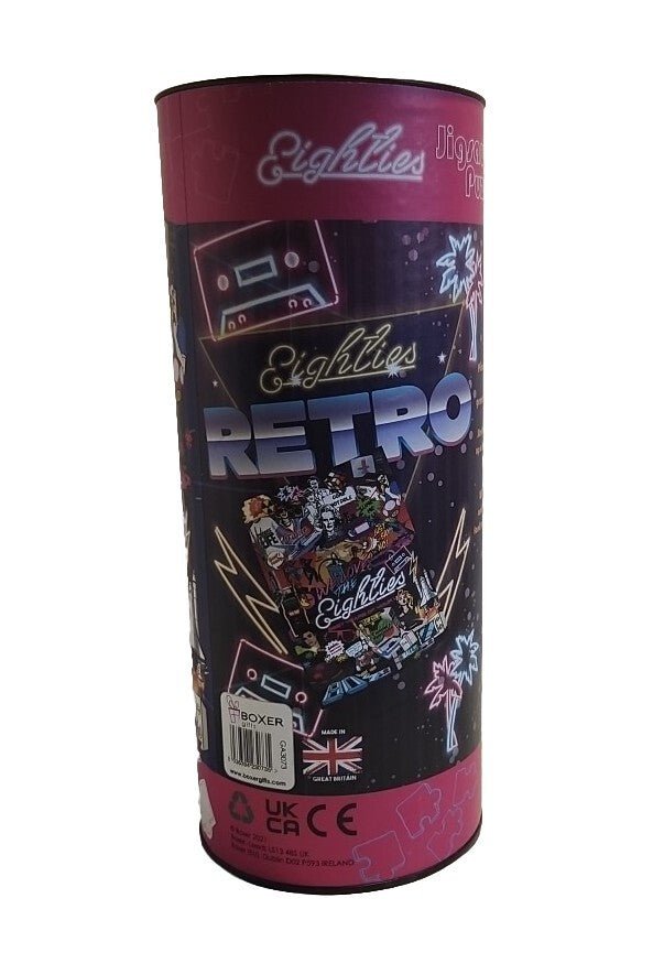80s Retro Jigsaw Puzzle 500 Pieces UK Release New Boxer Gifts - Darktower Media