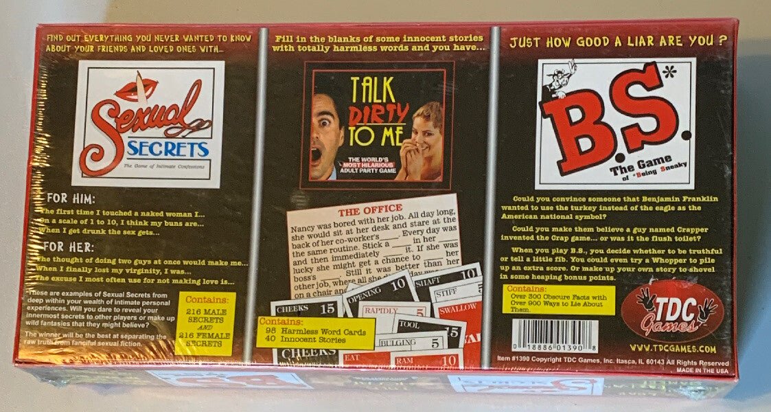 A Box Load Of Adult Party Games 3 Games In 1 Box New Free Shipping ! - Darktower Media