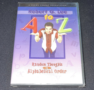 A to Z DVD Robert G Lee Random Thoughts In Alphabetical Order 2004 Canada