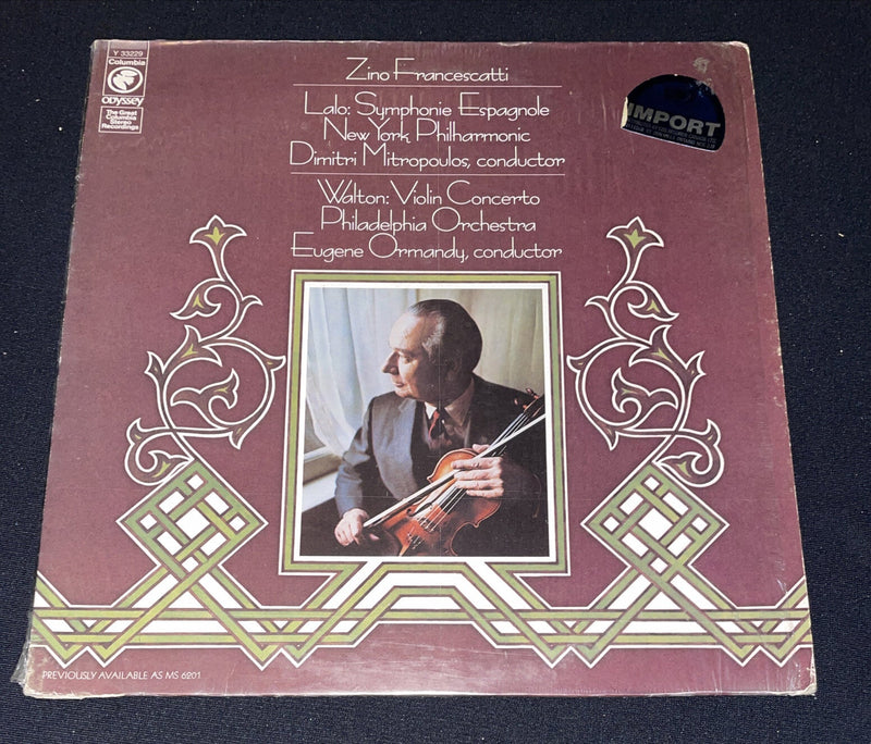 A8 Zino Francescatti Performs William Walton 's Concerto 1974 Vinyl Vg+ Shrink - Darktower Media