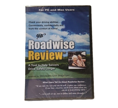 AAA Roadwise Review Help Seniors Drive Safely Longer PC DVD-Rom New
