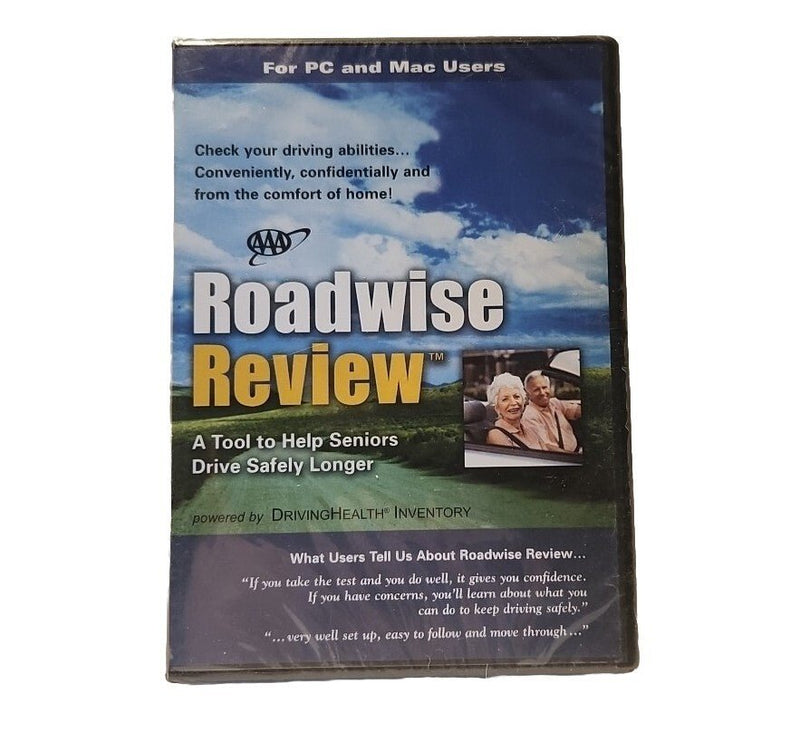 AAA Roadwise Review Help Seniors Drive Safely Longer PC DVD - Rom New - Darktower Media
