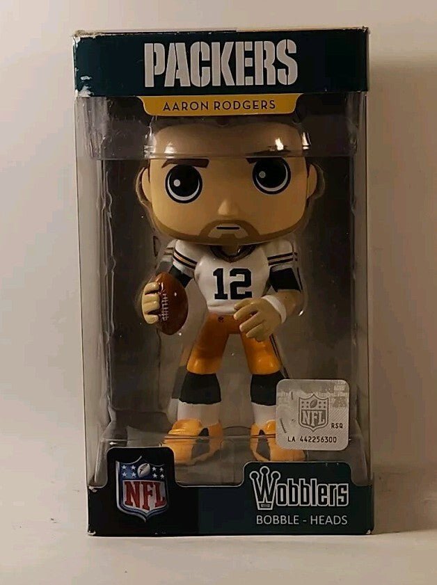 AARON RODGERS Green Bay Packers 2016 Funko WOBBLERS Bobblehead Light Box Wear - Darktower Media