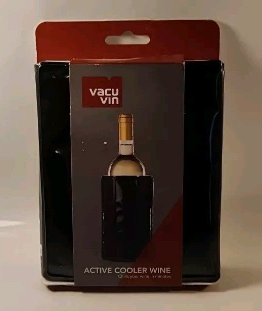 Active Cooler Wine Chiller - Reusable, Flexible Wine Bottle Cooler - Black NEW - Darktower Media