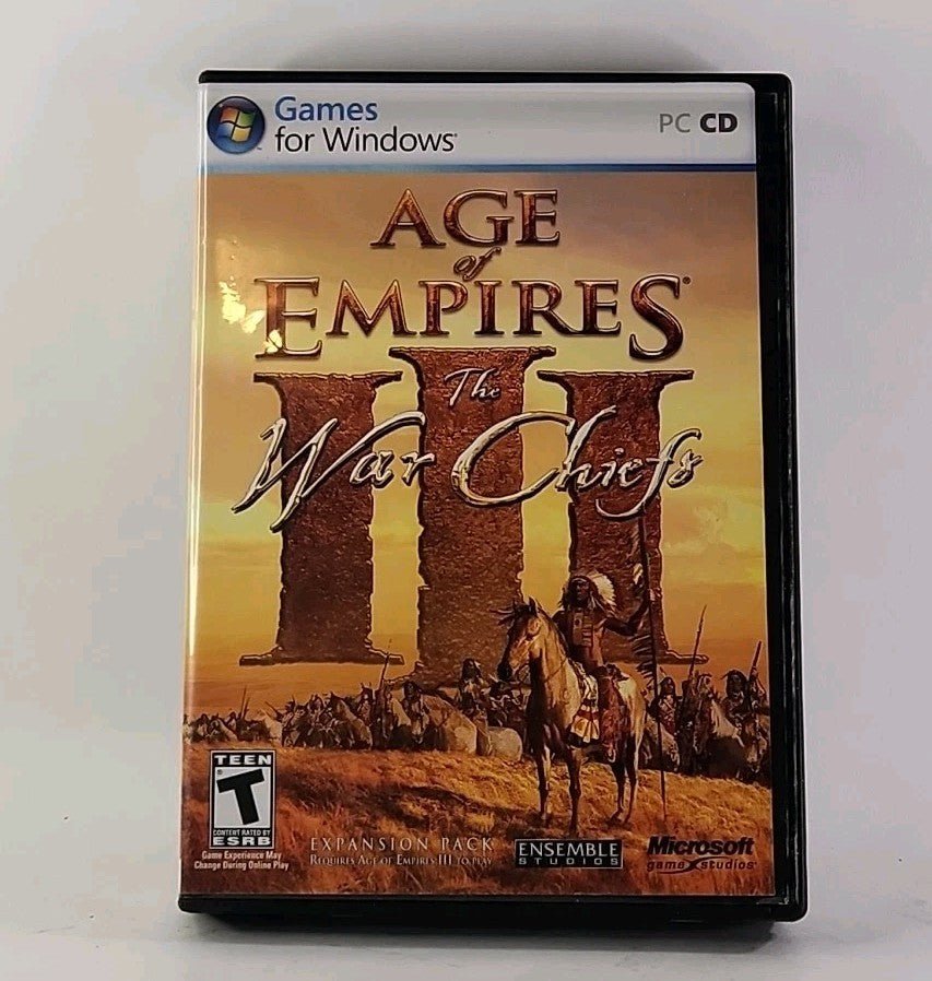 AGE OF EMPIRES III The War Chiefs (Microsoft 2006 PC CD - Rom + Key) w1 4360 - Darktower Media