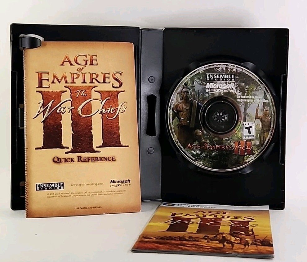 AGE OF EMPIRES III The War Chiefs (Microsoft 2006 PC CD - Rom + Key) w1 4360 - Darktower Media