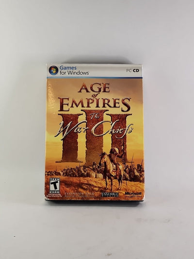 AGE OF EMPIRES III The War Chiefs (Microsoft 2006 PC CD-Rom + Key) w1 4360