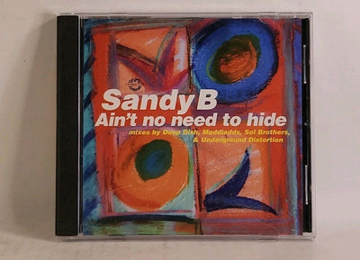 Ain't No Need to Hide [CD-SINGLE] by Sandy B (1997) Champion Recs USA w1 3785