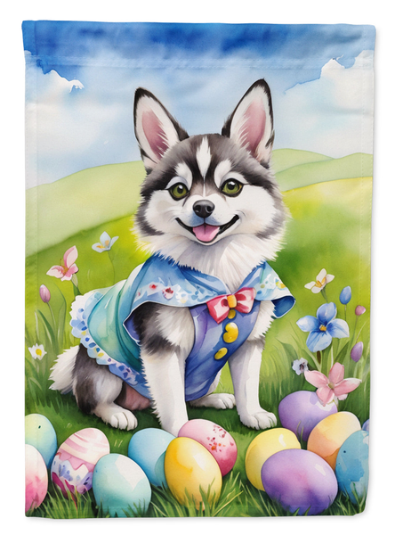 Alaskan Klee Kai Easter Egg Hunt Garden Flag - Darktower Media