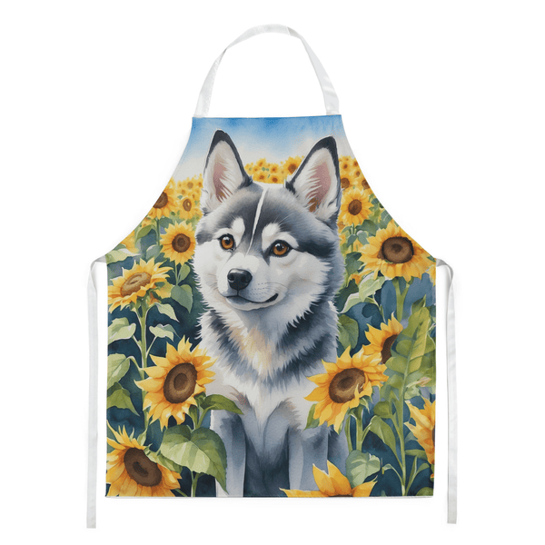 Alaskan Klee Kai in Sunflowers Apron - Darktower Media