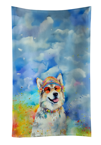 Alaskan Malamute Hippie Dawg Kitchen Towel - Darktower Media