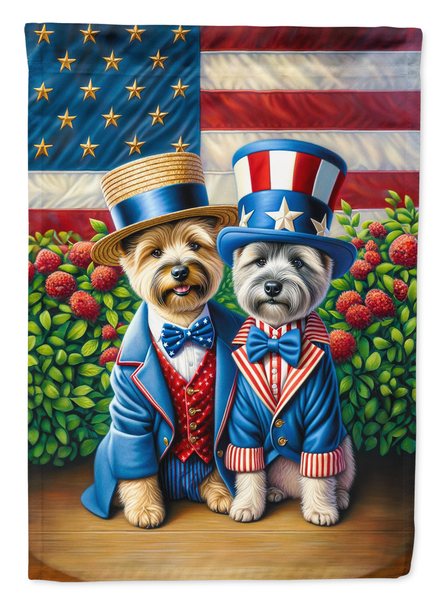 All American Cairn Terrier House Flag - Darktower Media