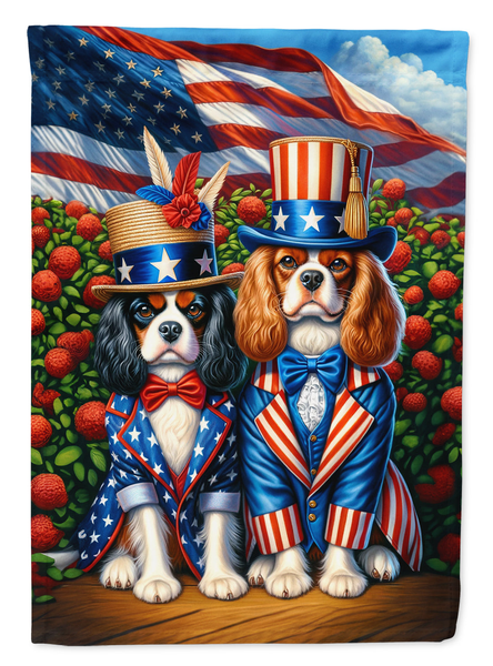 All American Cavalier Spaniel Garden Flag - Darktower Media
