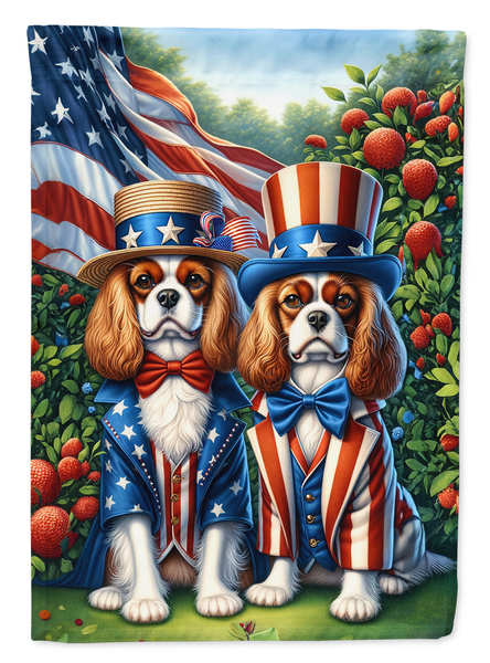 All American Cavalier Spaniel Garden Flag - Darktower Media