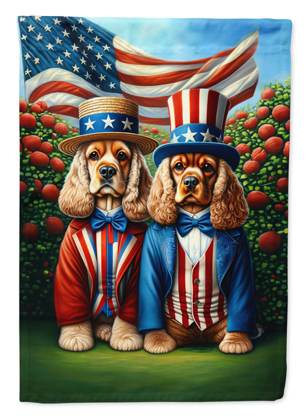 All American Cocker Spaniel Garden Flag - Darktower Media